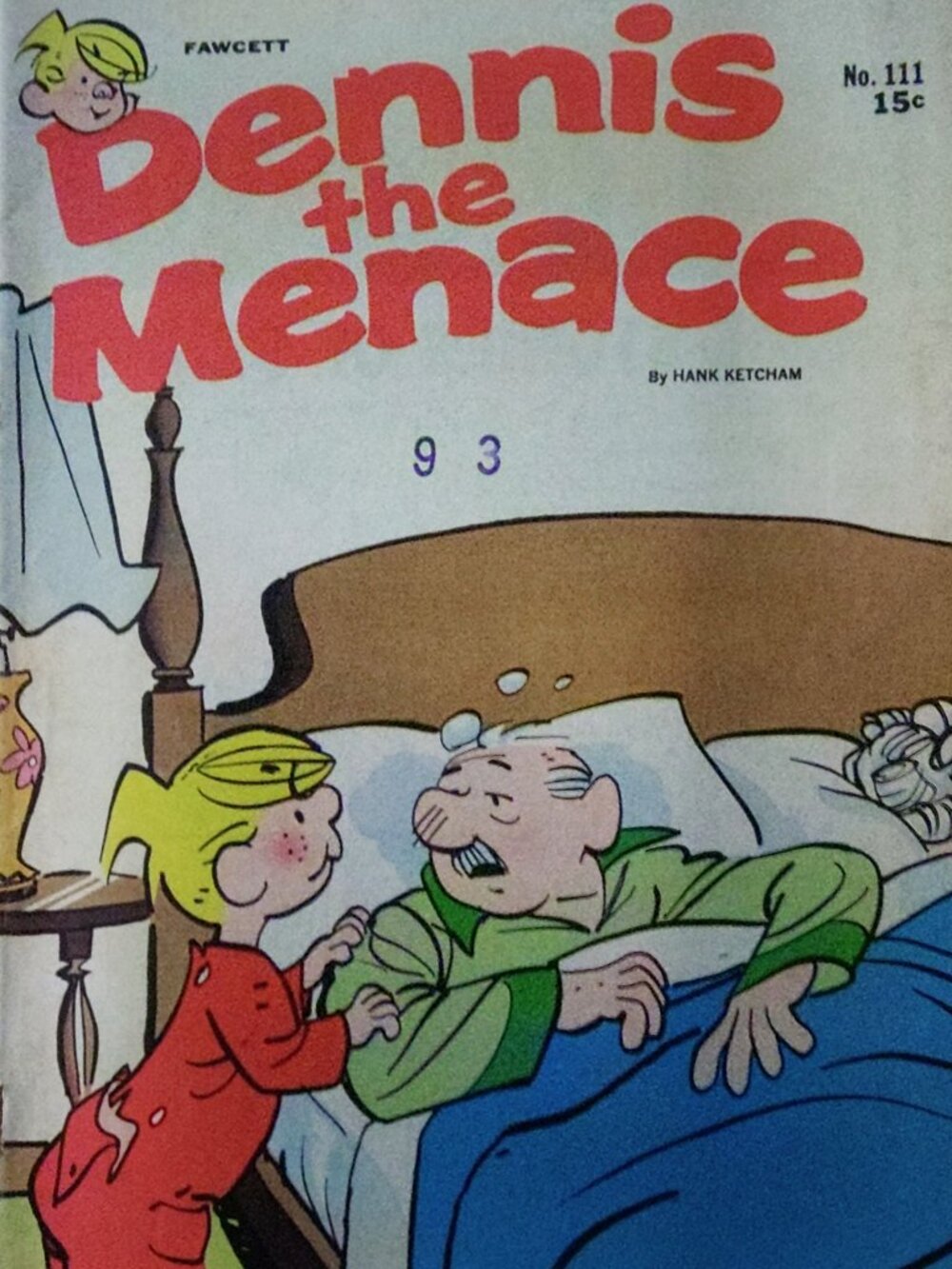 Vintage Copy of Dennis the Menace #111 Published in 1970